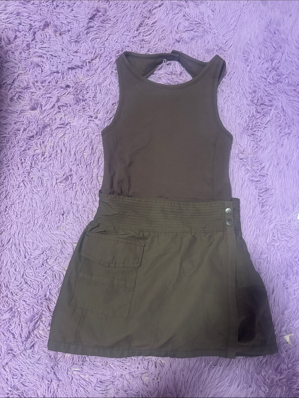 Free People Dark Brown Mini Dress
